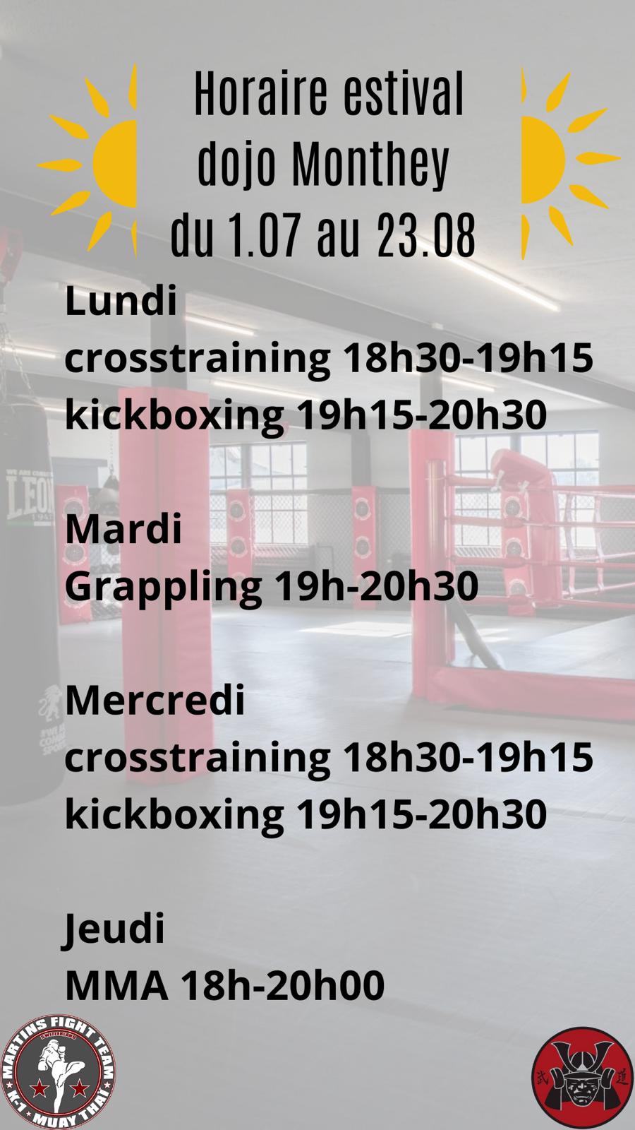 Horaires été 1